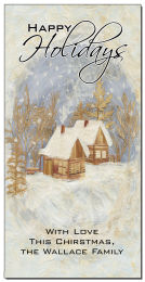 Christmas Brush Stroked Holiday Cabin Cards  4
